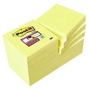 Post-It Bloc Notas Adhesivas 622 Super Sticky 47,6x47,6 mm Paquete 12 Unidades