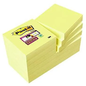Post-It Bloc Notas Adhesivas 622 Super Sticky 47,6x47,6 mm Paquete 12 Unidades