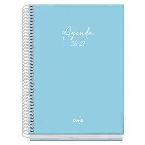 DOHE AGENDA ESCOLAR BASIC SERENITY A5 ESPIRAL DP CARTÓN FORRADO AZUL 2026-2027
