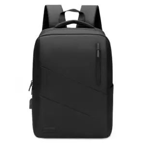 Subblim Mochila City Backpack 15,6" Resistente al Agua con Puerto USB Color Negro