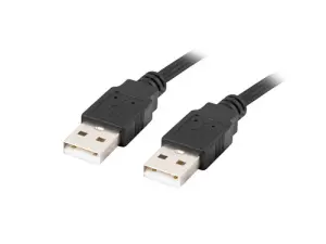 Lanberg Cable USB 2.0 0,5 m Negro CA-USBA-20CU-0005-BK