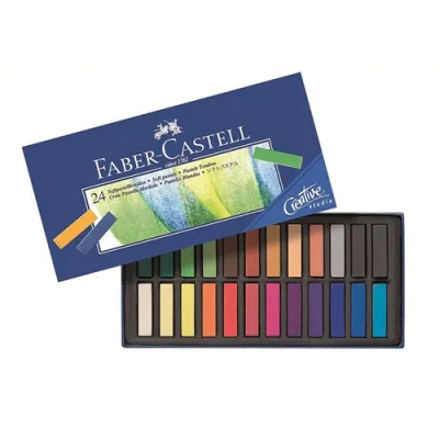 Faber Castell Tizas Pasteles Blandas Mini Estuche 24U C/Surtidos