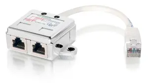 ADAPTADOR RJ45 CAT5e 1 MACHO A 2 HEMBRAS - EQUIP