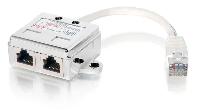 EQUIP Adaptador RJ45 Cat5e Macho a 2 Hembras