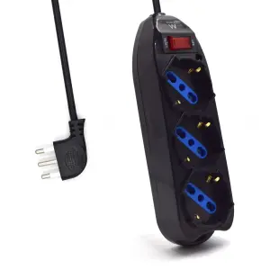 Ewent Regleta 3 Tomas Tipo L/F Schuko 10/16A Interruptor On/Off 1.5m Negro