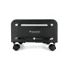 TOOQ Soporte De CPU De Suelo Con Ruedas Ajustable 119-209mm Max. 10kg Negro