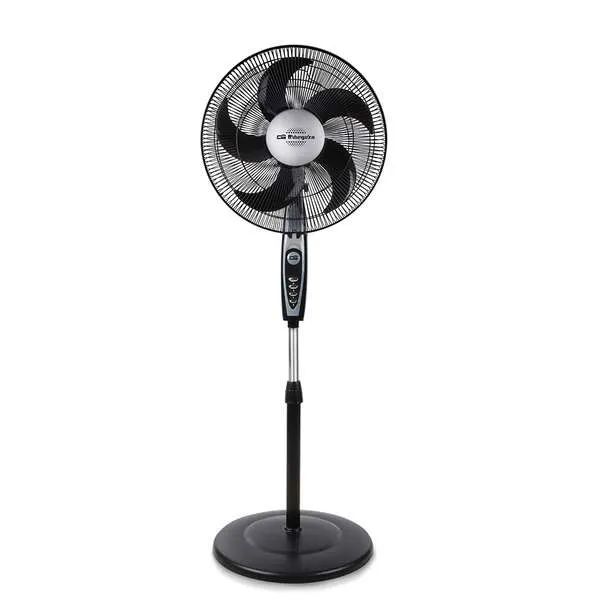Orbegozo Sf 0149 Ventilador De Pie Clasico - Potente Y Economico - 3 Velocidades - Funcion Oscilante - Altura Regulable - Diseño Cromado