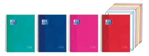 Oxford Cuaderno Europeanbook 10 XL Classic A4+ 200H 5x5 Write & Erase Tapa Extradura Colores Surtidos