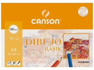 Canson Minipack Dibujo Basik 10 Hojas Lisas 130 g