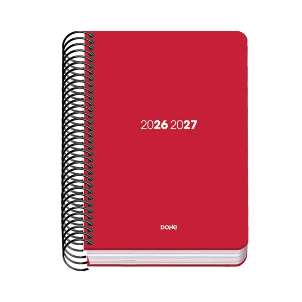 Dohe Agenda Escolar 26/27 A6 Día Página Papel Offset 70g Cubierta Cartón Rojo