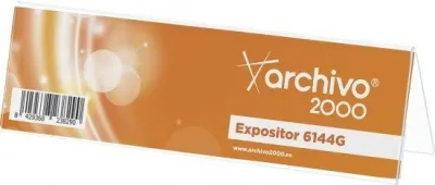 Archivo 2000 Portanombres Sobremesa Premium 3 mm 50x210x60 mm