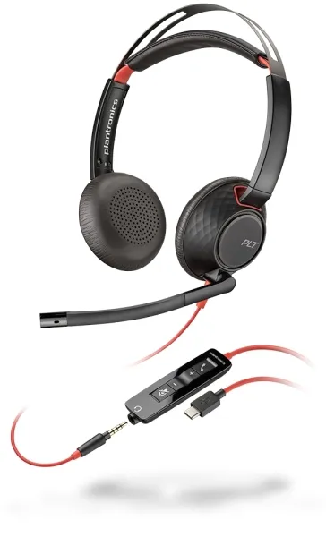HP Poly Blackwire 5220 USB-C Auriculares con Micrófono y Cancelación de Ruido