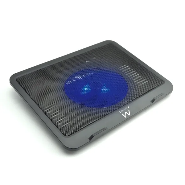 Ewent Soporte para Portatil - 1 Ventilador Silencioso hasta 15.6" - Color Negro