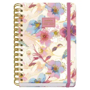 Dohe Agenda Escolar Premium Magnolia 26/27 A5 Semana Vista Espiral 15x21cm