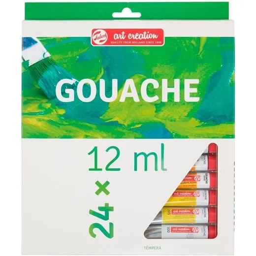 Talens Art Creation Set De Colores Témpera Tubo 12Ml Gouache Estuche 24 Ud