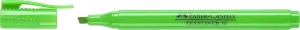Faber-Castell Textliner 38 Marcador Fluorescente Verde - Cuerpo Fino, Punta Biselada