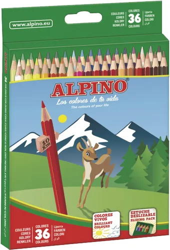 Alpino Lápices De Colores 175Mm C/Surtidos Estuche 36 Ud