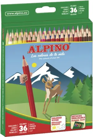 Alpino Lápices De Colores 175mm Estuche Surtido 36 Unidades