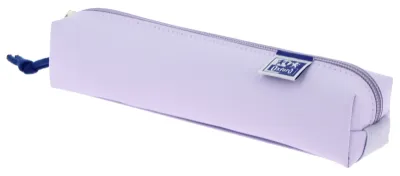 Oxford Estuche Cuadrado Pequeño Acolchado con Goma Elástica Color Malva