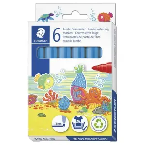 Staedtler Rotulador Noris Club Grueso Azul Claro Estuche 6 Unidades