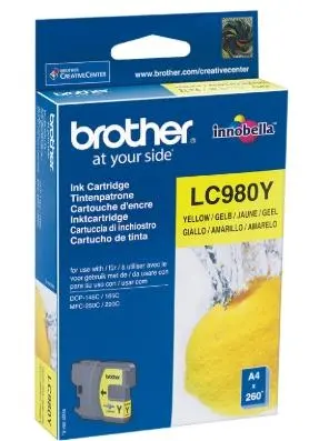 Brother LC980 Cartucho de Tinta Amarillo Original