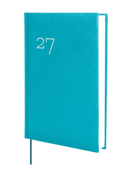 Finocam Dynamic Milano Agenda Profesional Anual 2027 1 Día por Página 140x204mm Tapa Dura Acolchada Color Cyan