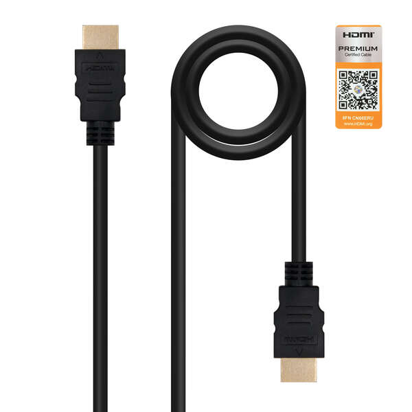 Nanocable Cable Hdmi V2.0 Premiun Macho A Hdmi V2.0 Premiun Macho 3M - 4K@60Hz 18Gbps - Alta Velocidad - Color Negro