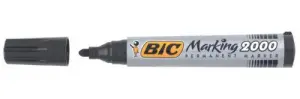 Bic Marking 2000 Ecolutions Rotulador Permanente Negro - Tinta Base Alcohol, Secado Rápido