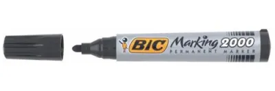 Bic Marcador Permanente Marking 2000 Punta Redonda Negro Caja 12 Ud