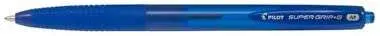 Pilot Boligrafo De Bola Retractil Supergrip G - Punta Redonda 1.0Mm - Trazo 0.4Mm - Tinta De Aceite - Grip Ergonomico - Color Azul