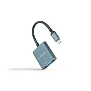Nanocable Conversor USB-C A VGA Aluminio 10cm Gris