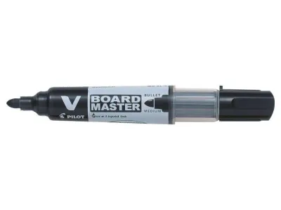 Pilot V-Board Master Begreen Rotulador Pizarra Blanca 6mm Punta Redonda Negro Recargable