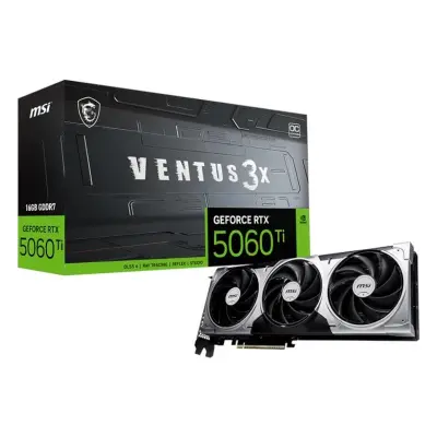 MSI NVIDIA RTX 5060 Ti 16GB VENTUS 3X OC Tarjeta Gráfica