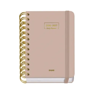Dohe Agenda Escolar 26/27 A6 Día Página Papel Offset 80g Cubierta Cartón Beige