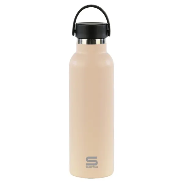 Safta Botella Termo 600ml Acero Inoxidable Asa Superior Beige