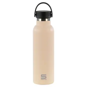Safta Botella Termo 600ml Acero Inoxidable Asa Superior Beige