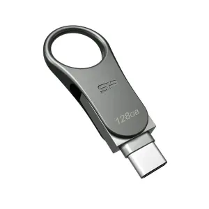 Silicon Power Pen Drive USB-C 3.2 128GB Doble Metálico C80
