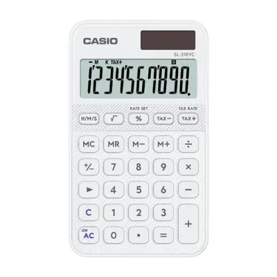 Casio SL-310YC-WE Calculadora De Oficina 10 Dígitos Blanca