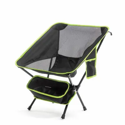 InnovaGoods Folstul Silla de Camping Plegable 120Kg con Bolsillo Lateral y Bolsa de Transporte
