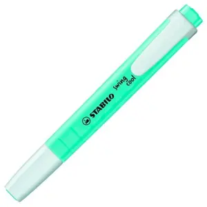 Stabilo Marcador Fluorescente Swing Cool Pastel Turquesa Caja 10 Unidades