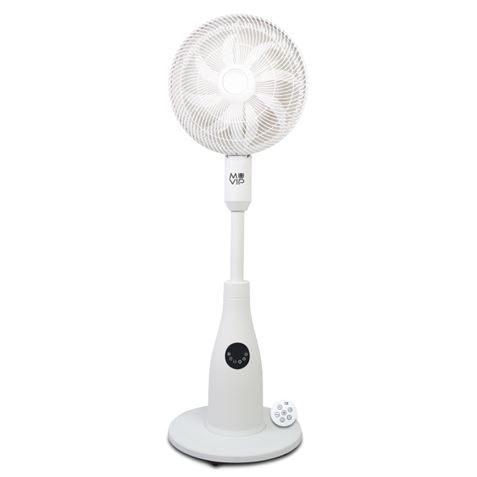 Muvip Ventilador De Pie 80W 8 Aspas - 7 Velocidades - Nebulizador - Funcion De Oscilacion - Luz Led - Color Blanco