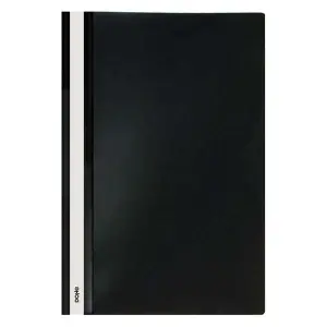 Dohe Dosier con Fastener de Polipropileno Tamaño Folio Cubierta Transparente y Trasera Opaca