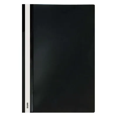 Dohe Dosier con Fastener de Polipropileno Tamaño Folio Cubierta Transparente y Trasera Opaca