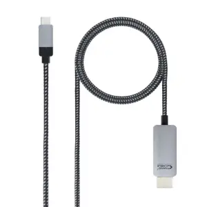 Nanocable Cable Conversor USB-C Macho a HDMI Macho 1.80m Negro/Plata