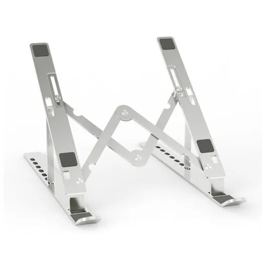 Aisens Soporte De Sobremesa Ajustable Para Portatil / Tablet, Plata