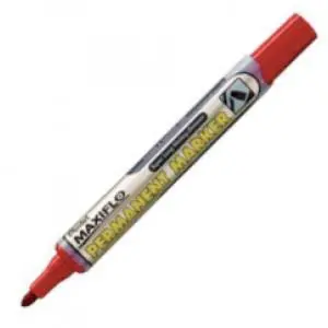 Pentel Maxiflo NLF50 Rotulador Permanente Punta Bala Rojo