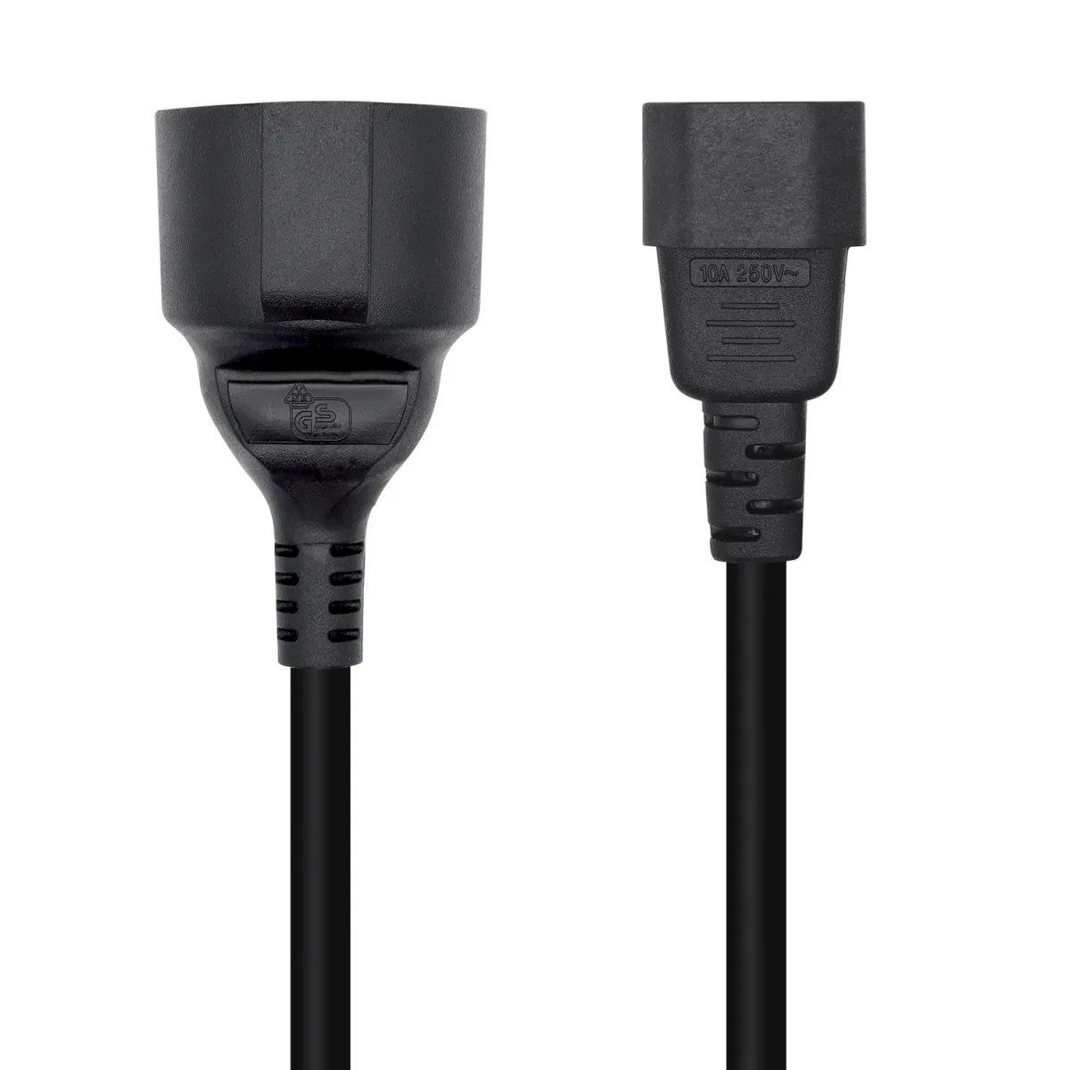 AISENS CABLE ALIMENTACIÓN 16A ADAPTADOR PARA SAIS C14/M A CEE7/H 25CM NEGRO