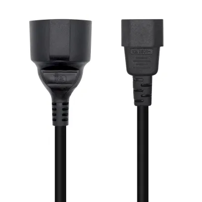 Aisens Cable Alimentación 16A Adaptador Para Sais C14/M A Cee7/H 25Cm Negro