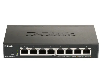 D-Link Dgs-1100-08Pv2/E 8Xgb Poe Switch (64W)