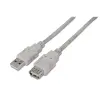Aisens Cable USB 2.0 Tipo A/M - A/H Beige 1.0M